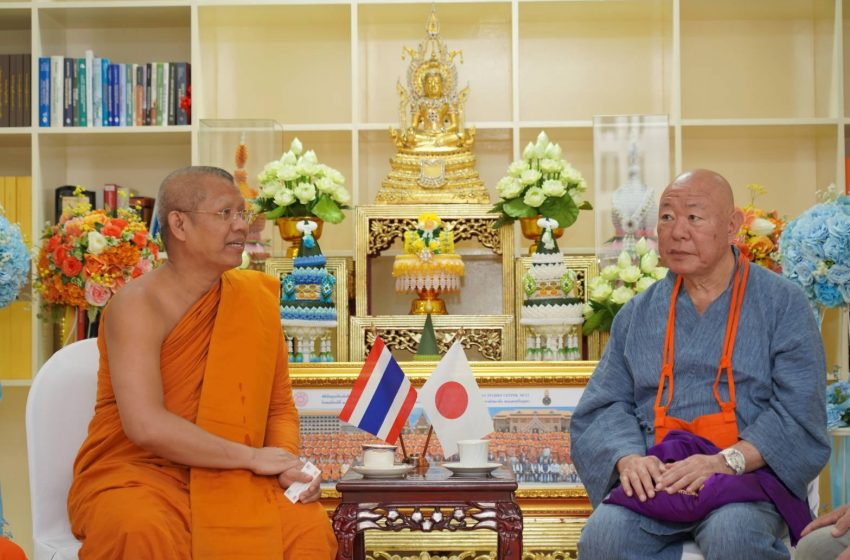 เจ้าอาวาส Zenmazen Shinsyouji Temple, Tokyo -Japan เข้าเยี่ยมคารวะ รองอธิการบดีฝ่ายกิจการต่างประเทศ มจร 